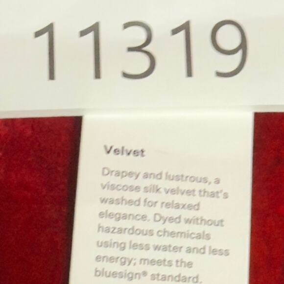 Eileen Fisher Red Velvet Silk Blend Dress Women’s Large Long Sleeve NWT $348 - Picture 15 of 16